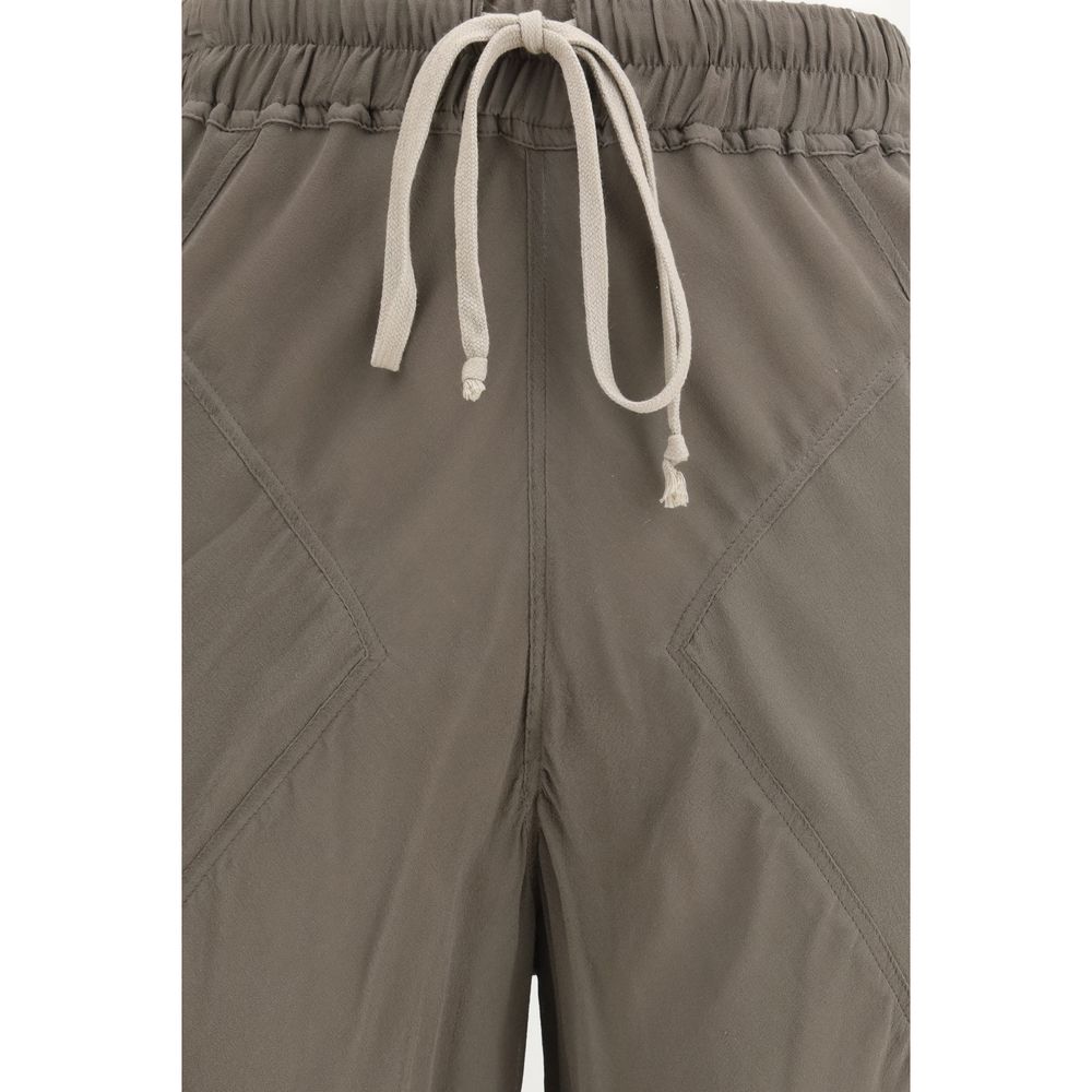 Rick Owens Brown Silk Casual Pants