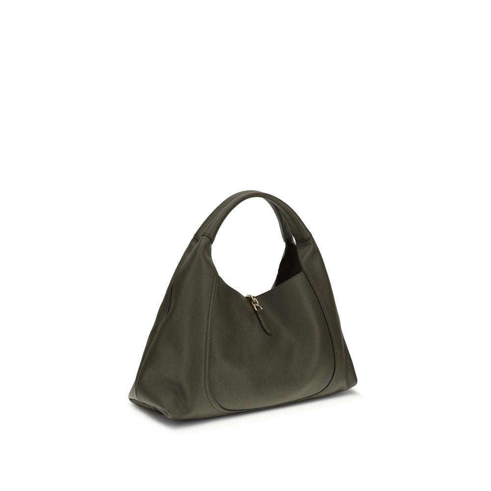 Gucci Brown Calf Leather Bos Taurus Handbag