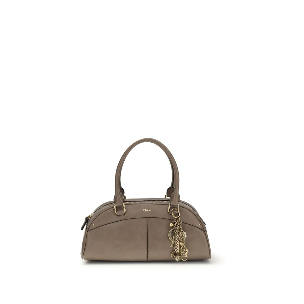 Chloé Gray Calf Leather Bos Taurus Handbag - Luxe Nova