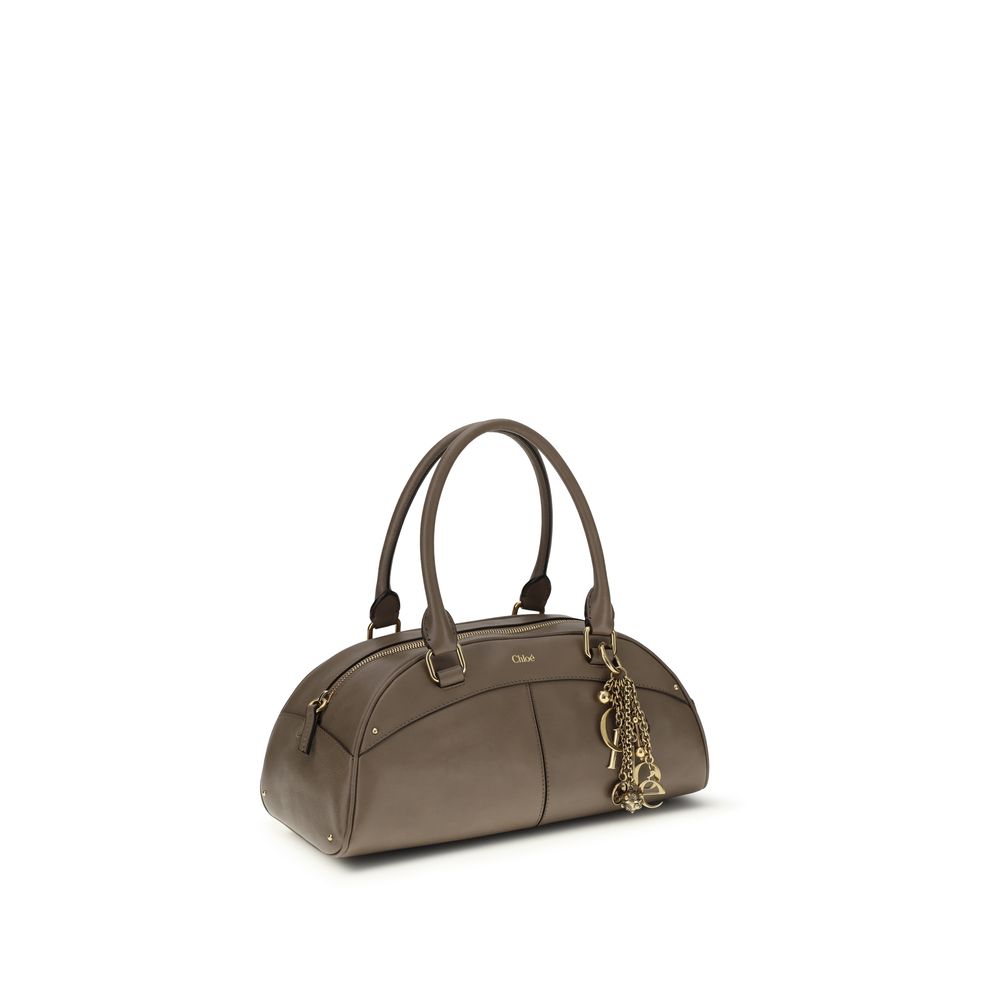 Chloé Gray Calf Leather Bos Taurus Handbag - Luxe Nova