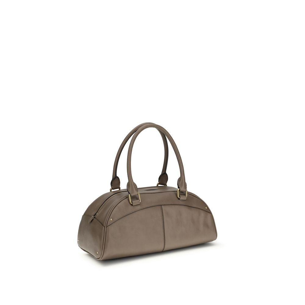 Chloé Gray Calf Leather Bos Taurus Handbag - Luxe Nova