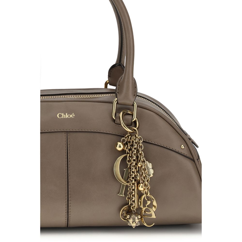 Chloé Gray Calf Leather Bos Taurus Handbag - Luxe Nova