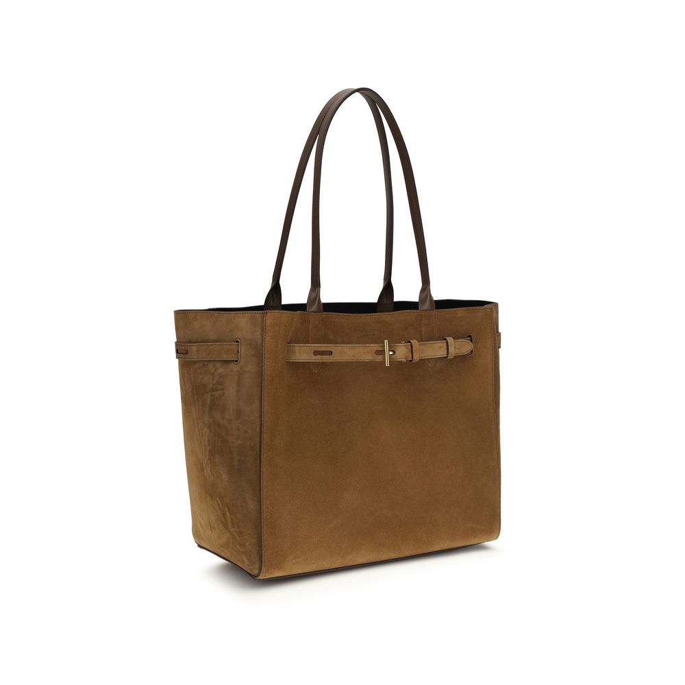 Tom Ford Brown Calf Leather Bos Taurus Shoulder Bag