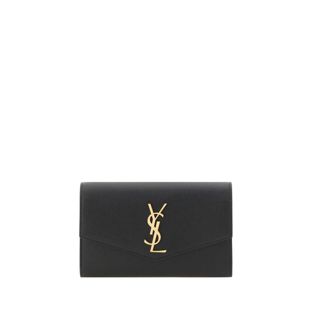 Saint Laurent Black Calf Leather Bos Taurus Shoulder Bag - Luxe Nova