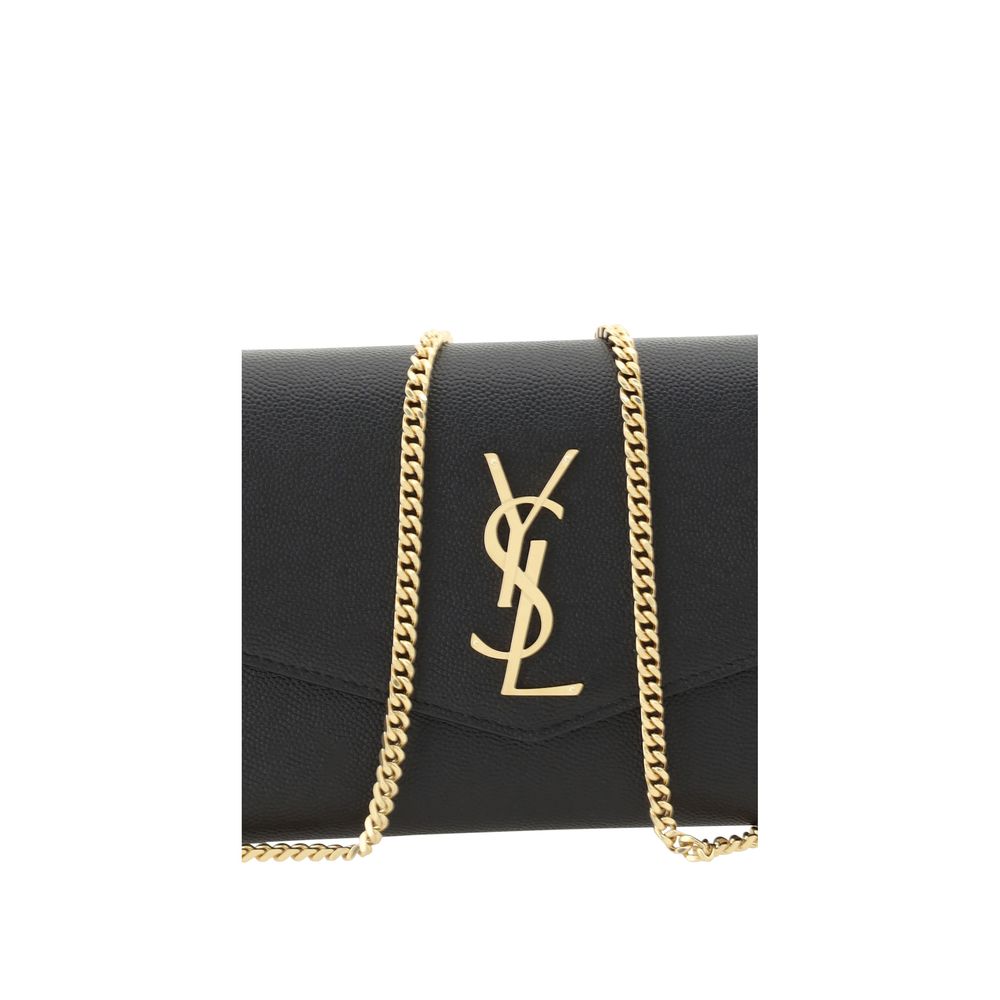 Saint Laurent Black Calf Leather Bos Taurus Shoulder Bag - Luxe Nova