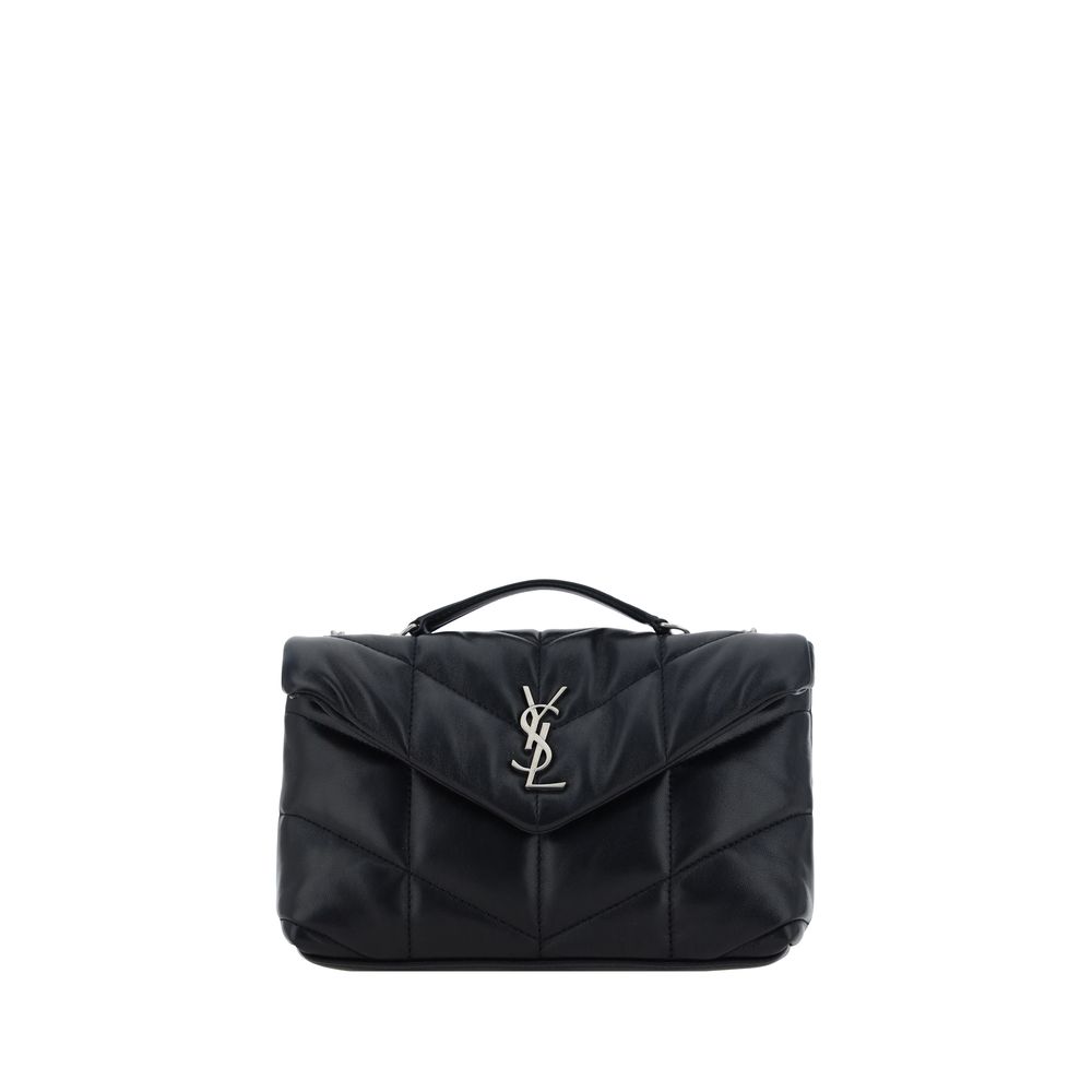 Saint Laurent Black Lamb Ovis Aries Aries Shoulder Bag - Luxe Nova
