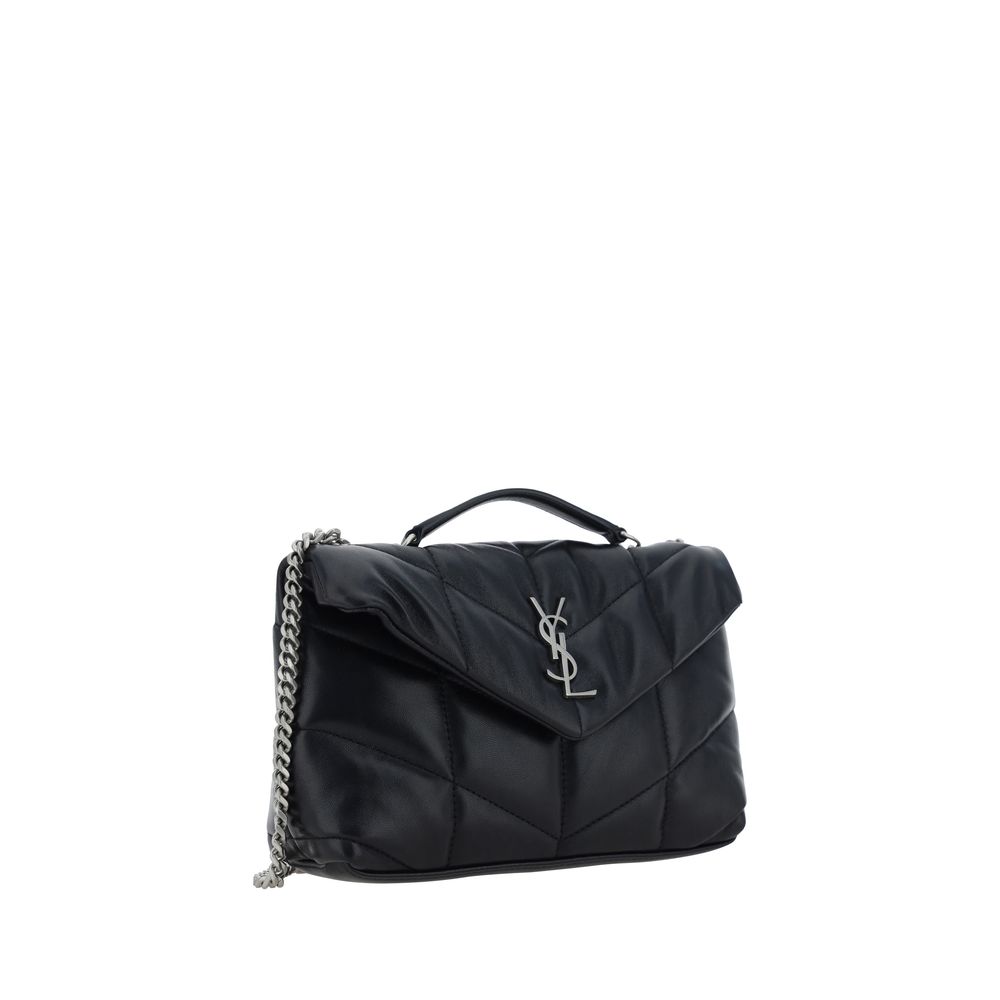 Saint Laurent Black Lamb Ovis Aries Aries Shoulder Bag - Luxe Nova