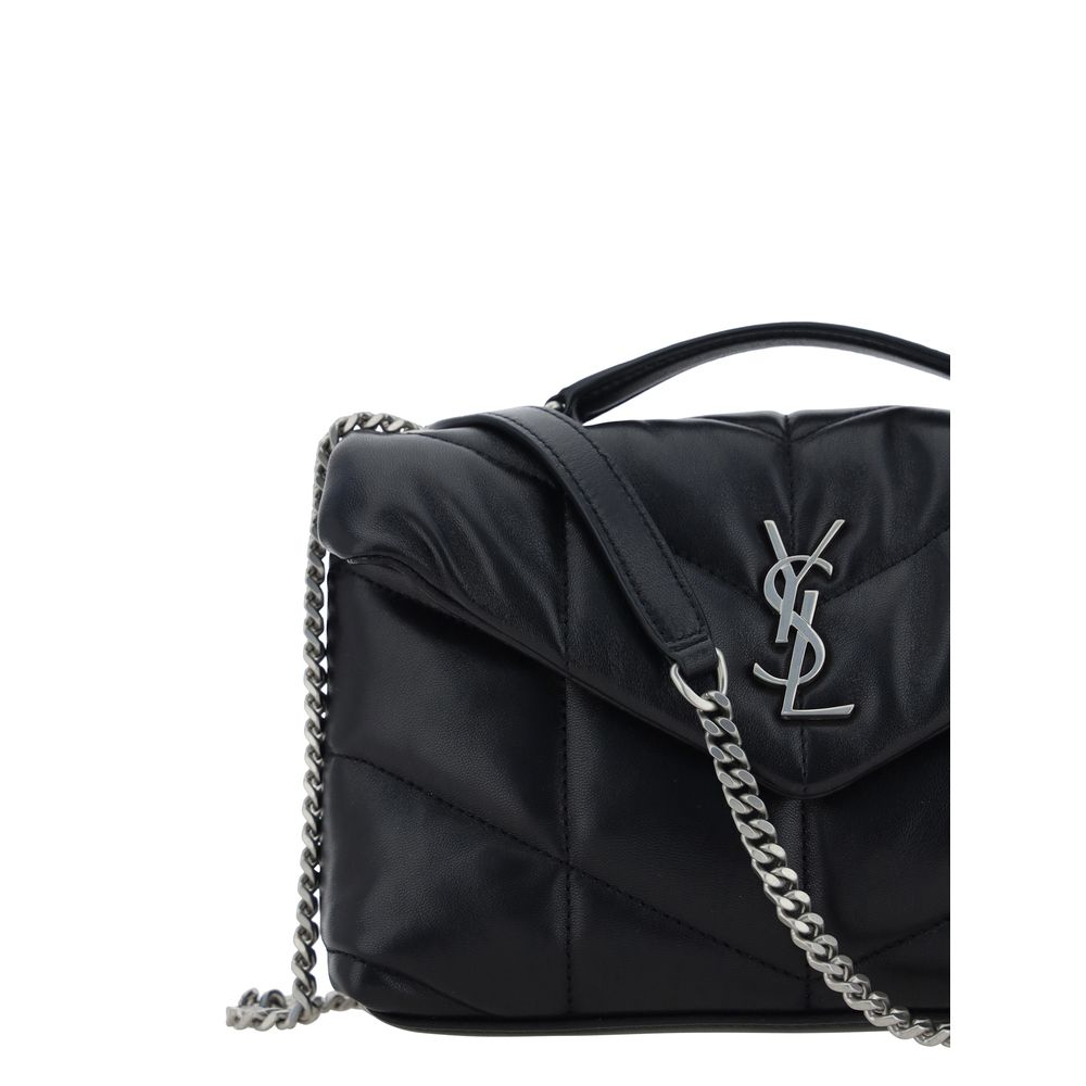 Saint Laurent Black Lamb Ovis Aries Aries Shoulder Bag - Luxe Nova