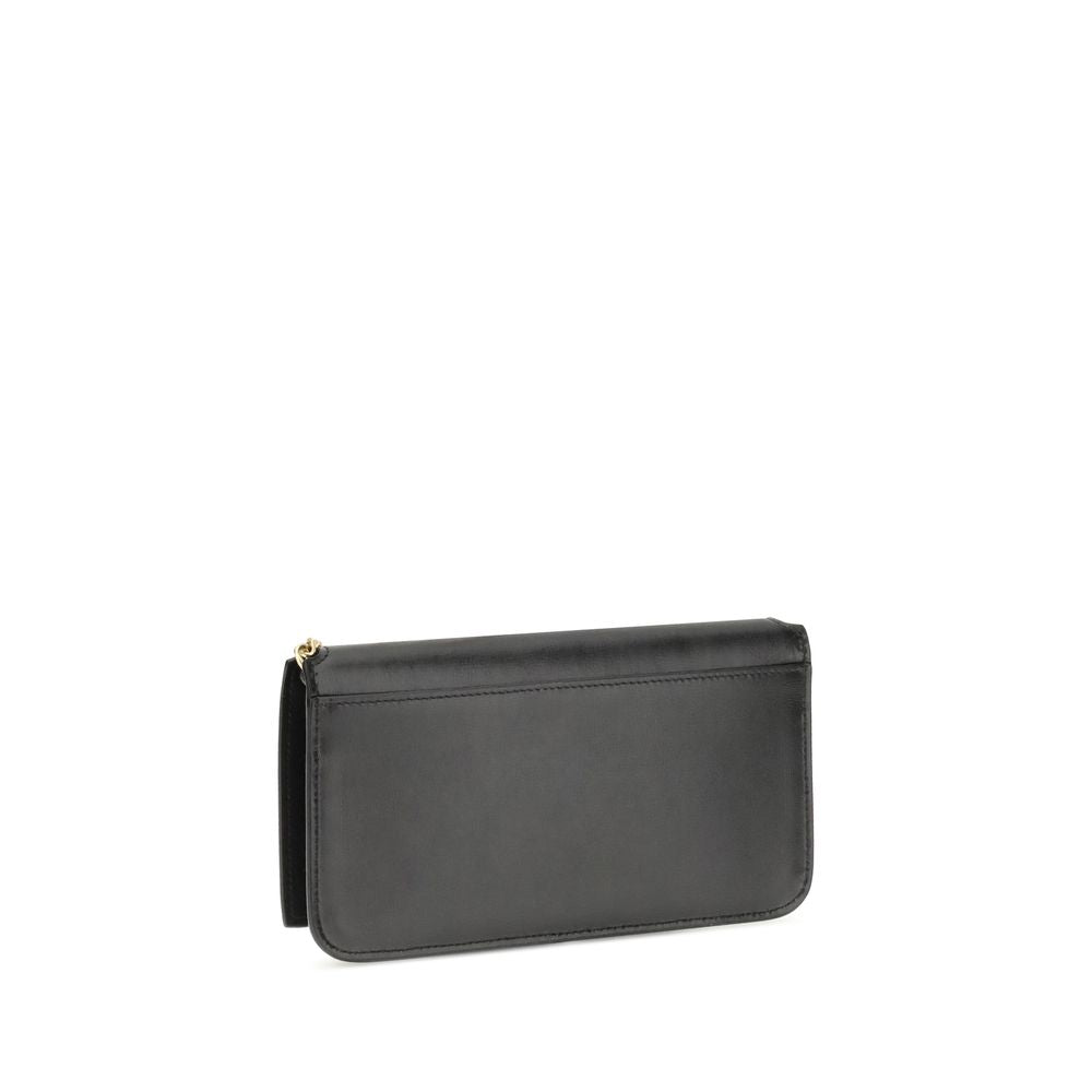Saint Laurent Black Calf Leather Bos Taurus Shoulder Bag