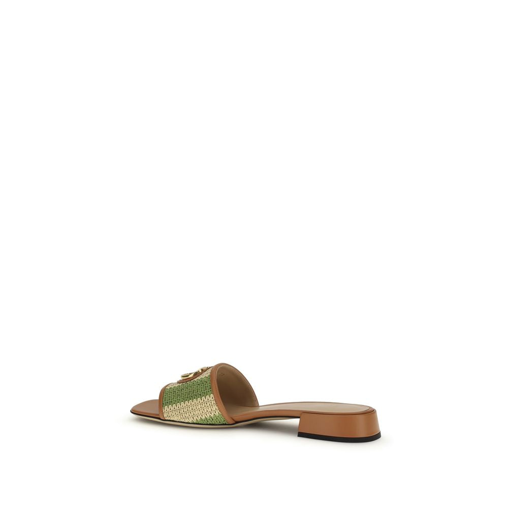 Valentino Garavani Multicolor Calf Leather Bos Taurus Sandals - Luxe Nova
