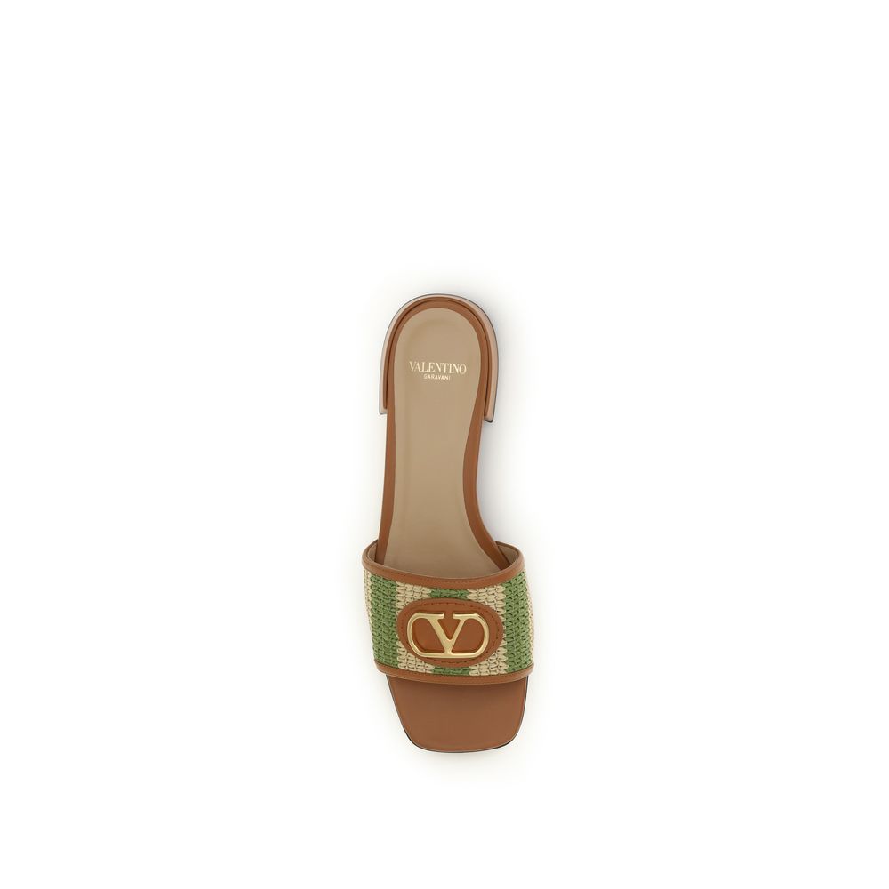 Valentino Garavani Multicolor Calf Leather Bos Taurus Sandals - Luxe Nova