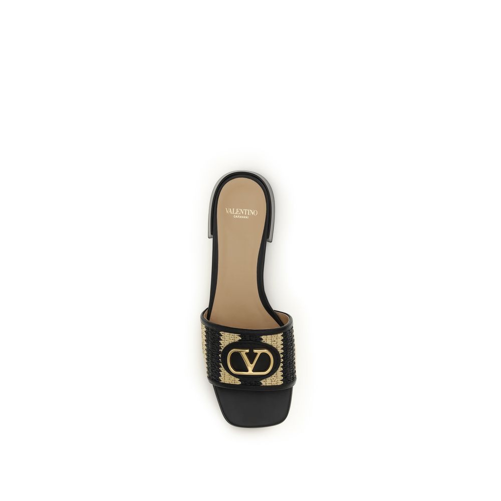 Valentino Garavani Multicolor Calf Leather Bos Taurus Sandals - Luxe Nova
