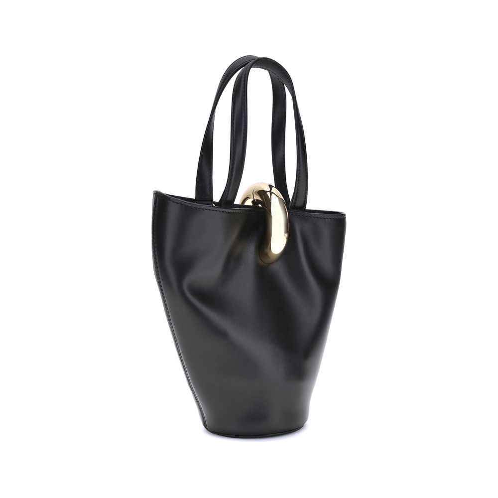 Jacquemus Black Calf Leather Bos Taurus Shoulder Bag - Luxe Nova