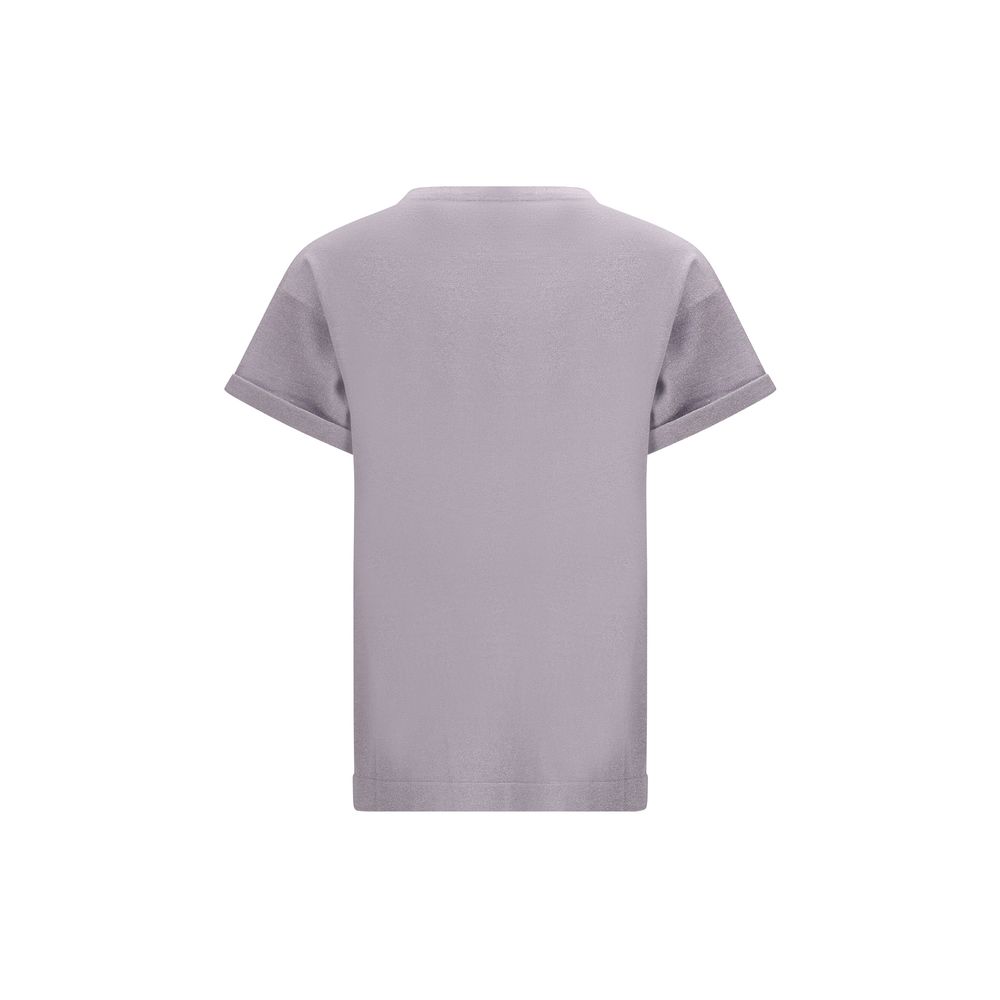 Brunello Cucinelli Purple Nylon T-Shirt
