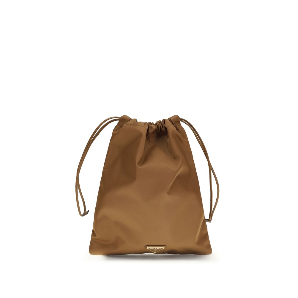 Prada Brown Recycled Polyamide Shoulder Bag - Luxe Nova