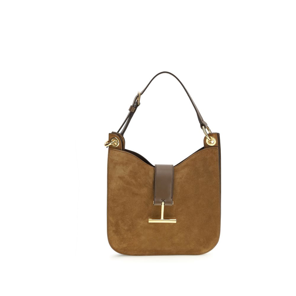 Tom Ford Brown Calf Leather Bos Taurus Shoulder Bag - Luxe Nova