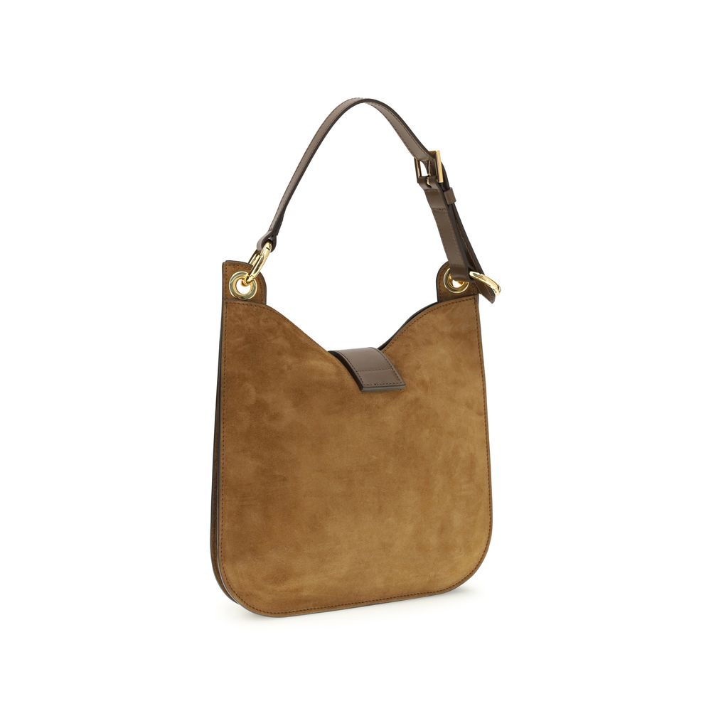 Tom Ford Brown Calf Leather Bos Taurus Shoulder Bag - Luxe Nova