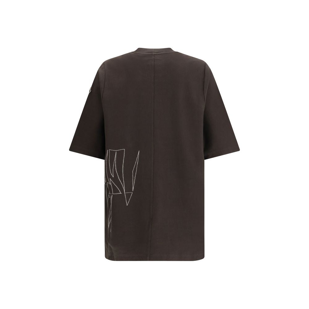Moncler x Rick Owens Brown Cotton T-Shirt