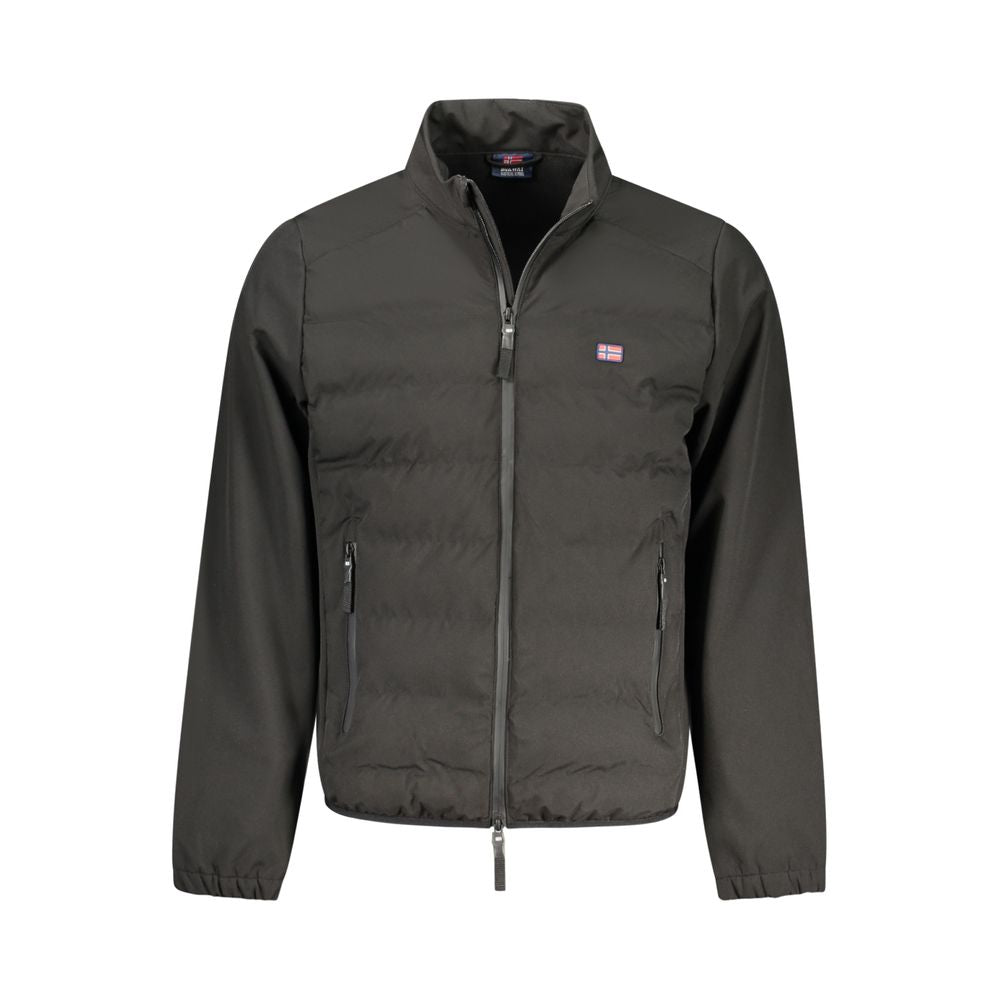 Norway 1963 Black Polyester Men's Jacket - Luxe Nova