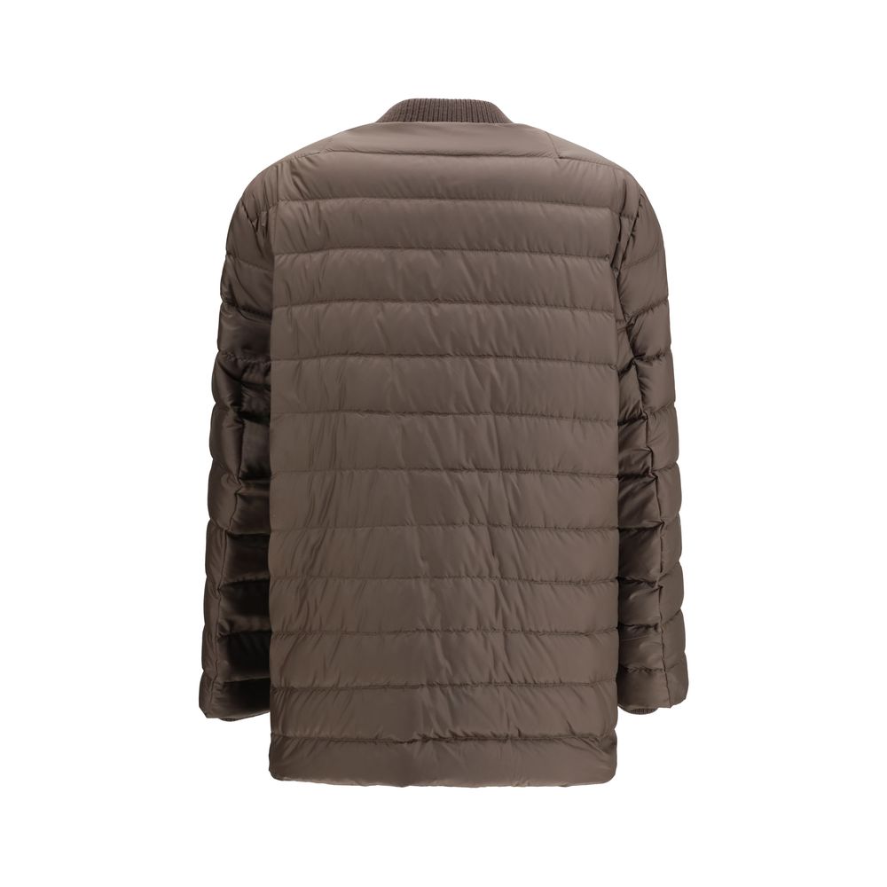 Moncler x Rick Owens Brown Goose Down Trench Coat