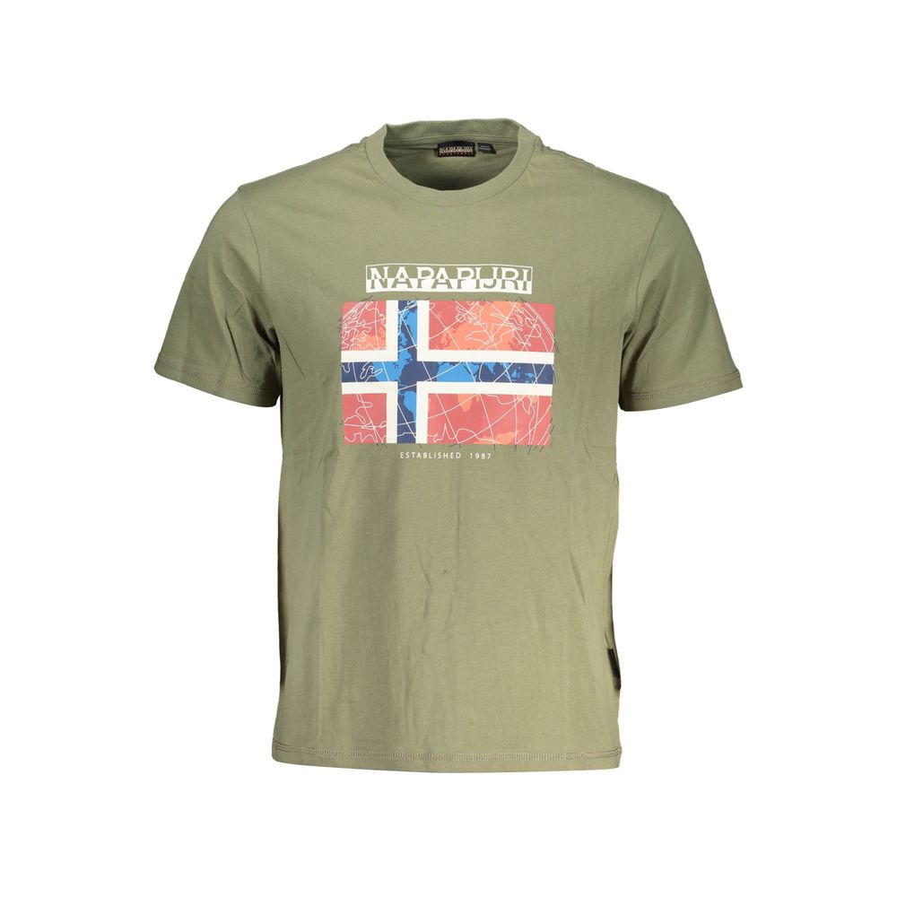 Napapijri Verde Cotton Men's T-Shirt