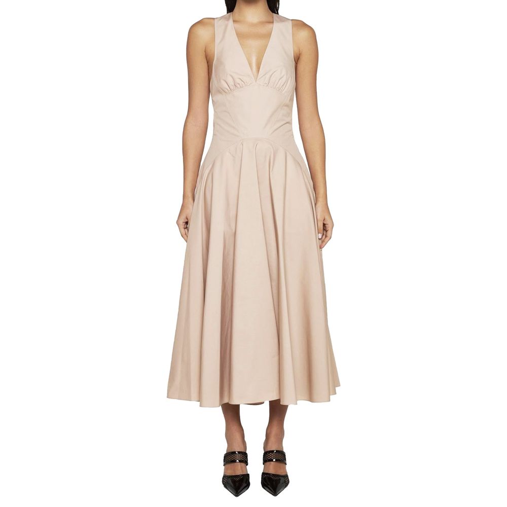 Alaïa Beige Cotton Casual Dress