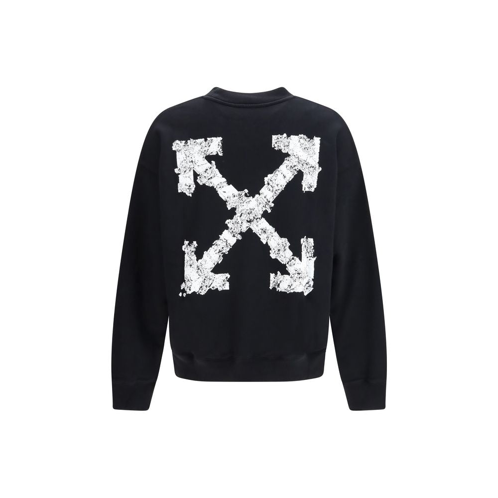 Off-White Black Cotton Sweatshirt