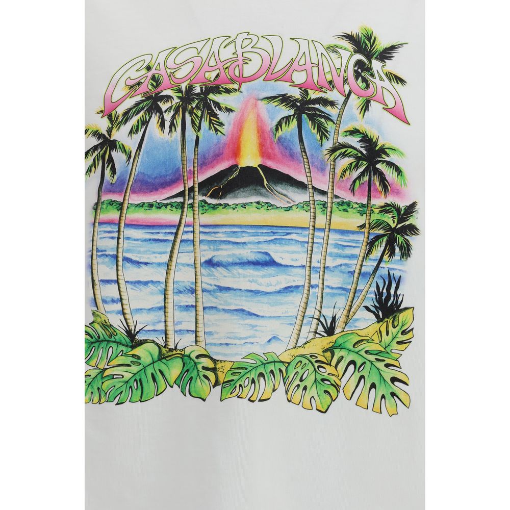 Casablanca White Cotton T-Shirt
