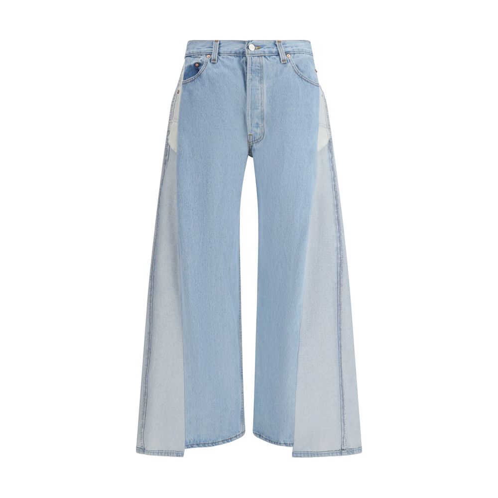 E.L.V. DENIM Blue Cotton Jeans Denim