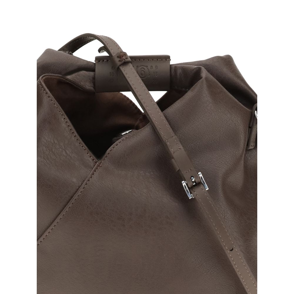 MM6 Brown Polyethylene Shoulder Bag