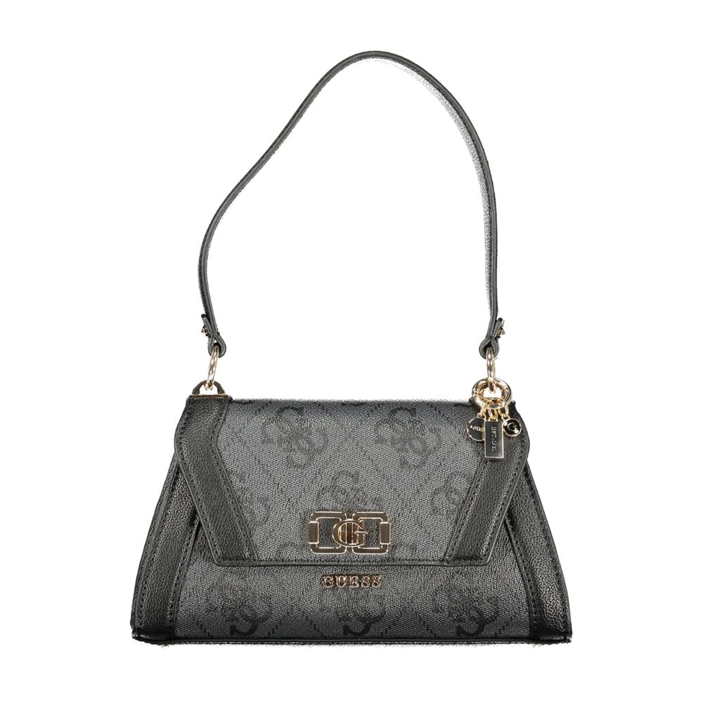 Guess Jeans Nero Poliuretano Women Shoulder Bag - Luxe Nova