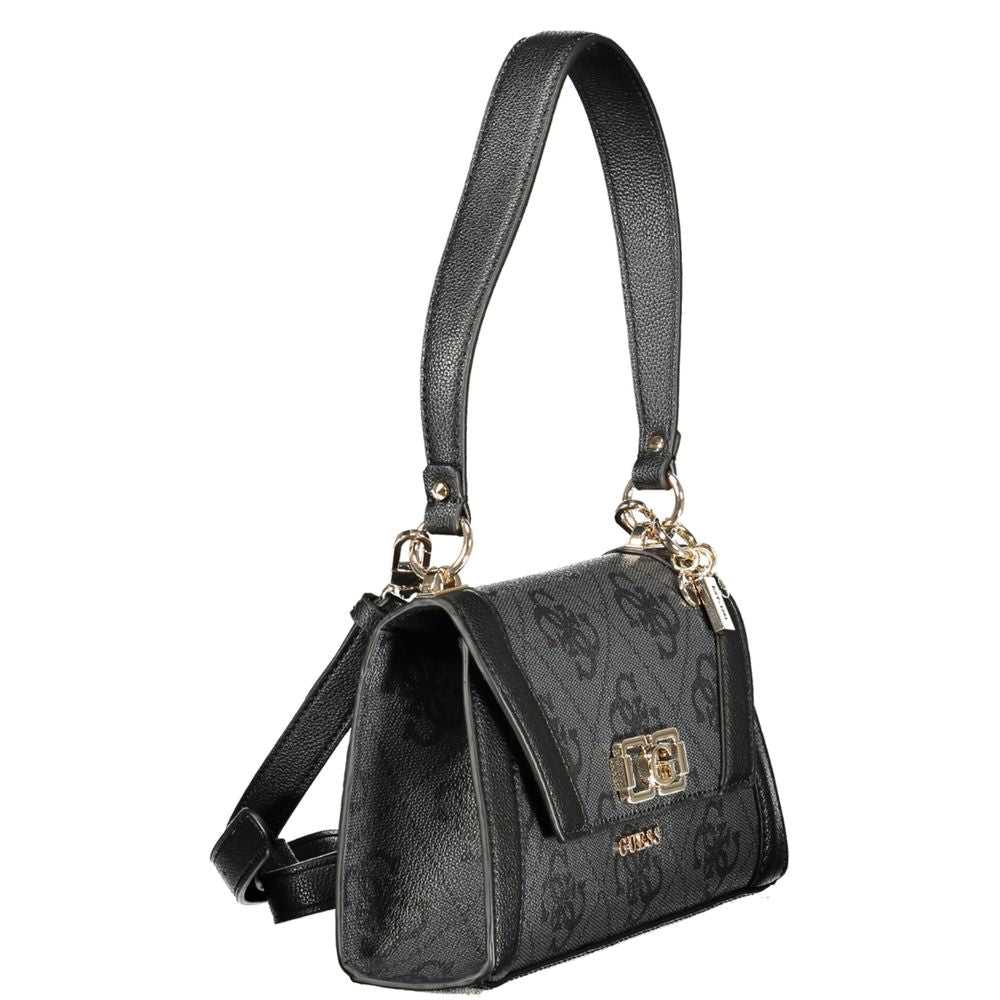 Guess Jeans Nero Poliuretano Women Shoulder Bag - Luxe Nova