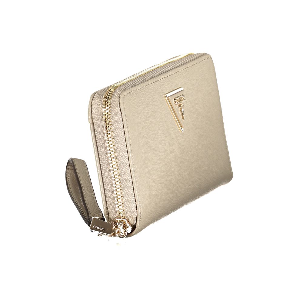 Guess Jeans Beige Polyurethane Women Wallet - Luxe Nova