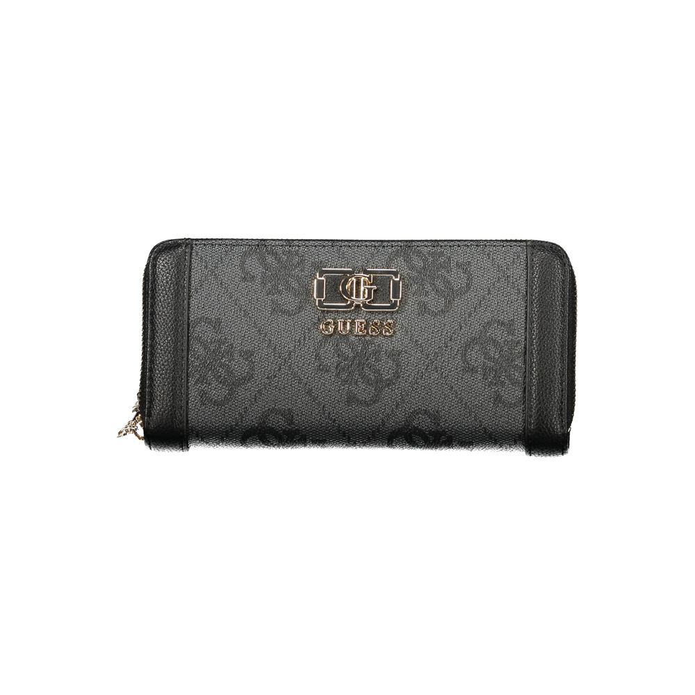 Guess Jeans Black Polyurethane Women Wallet - Luxe Nova