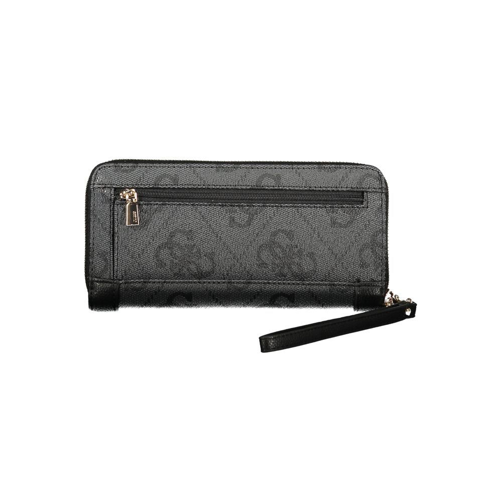 Guess Jeans Black Polyurethane Women Wallet - Luxe Nova