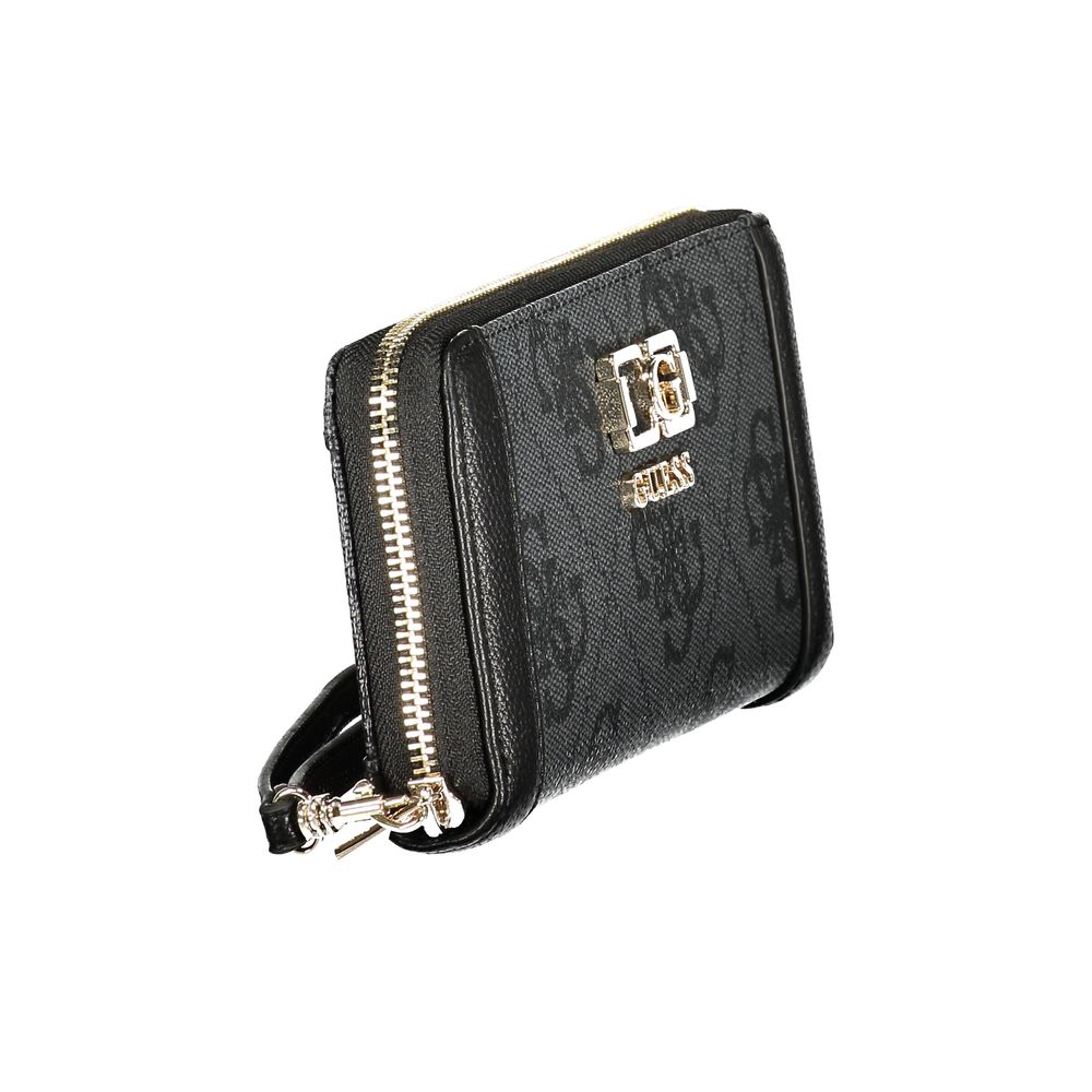 Guess Jeans Black Polyurethane Women Wallet - Luxe Nova