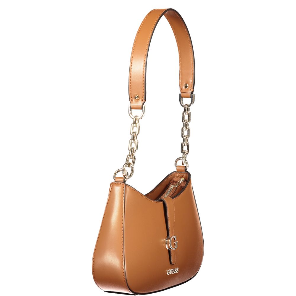 Guess Jeans Marrone Poliuretano Women Handbag