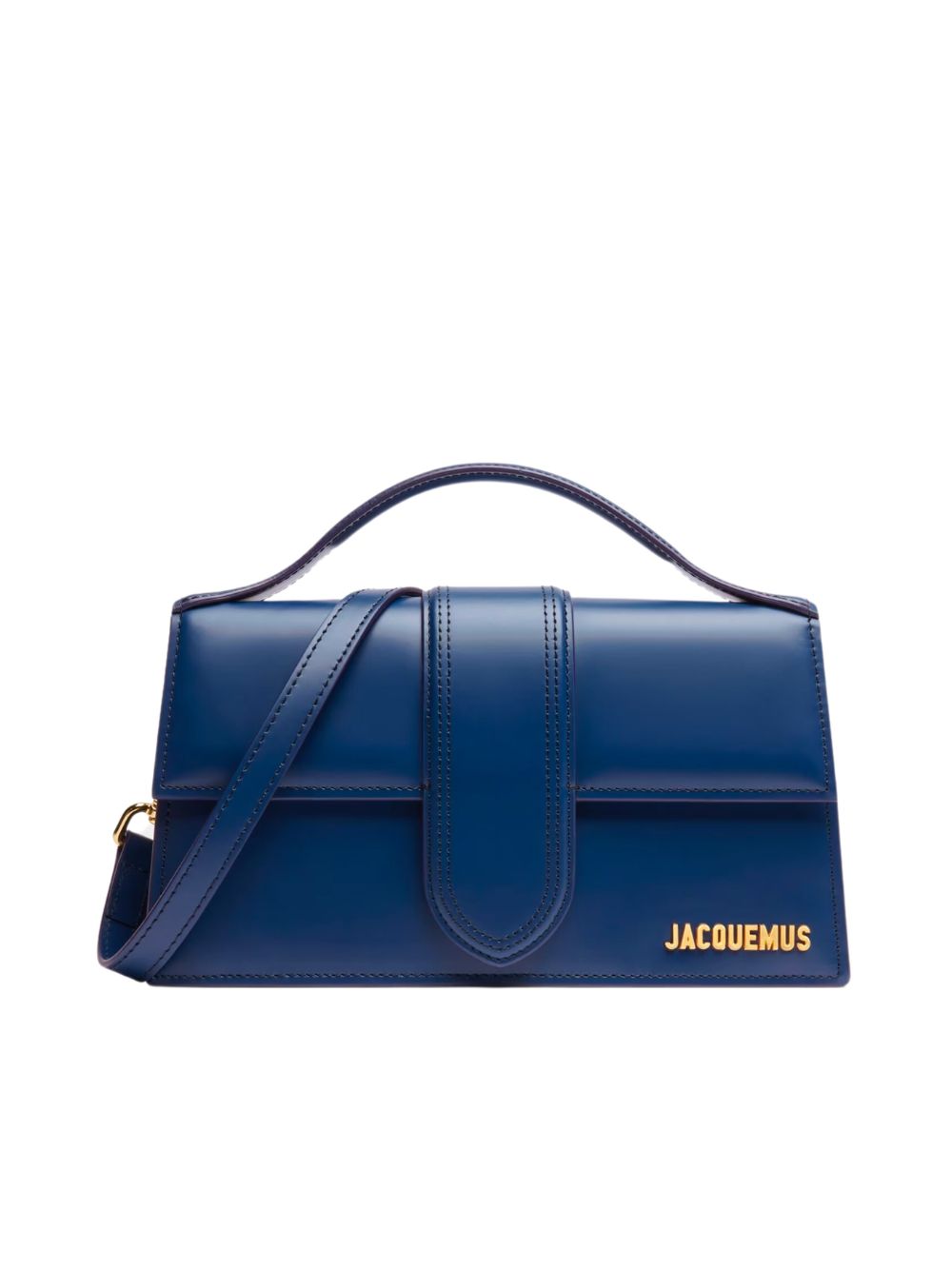 Jacquemus Dark NavyLeather Le Grand Bambino Handbag - Luxe Nova