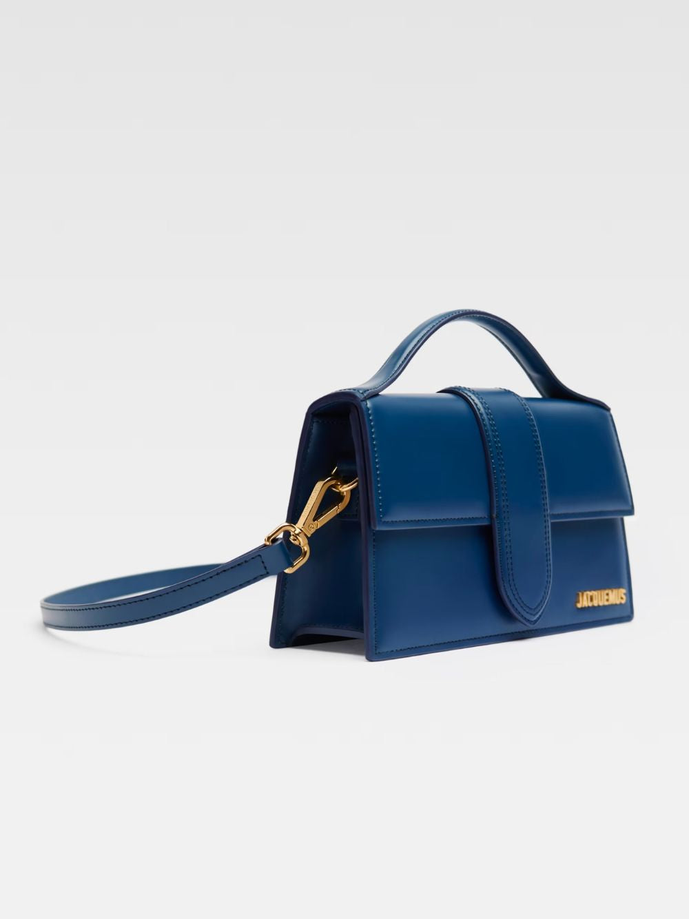 Jacquemus Dark NavyLeather Le Grand Bambino Handbag - Luxe Nova
