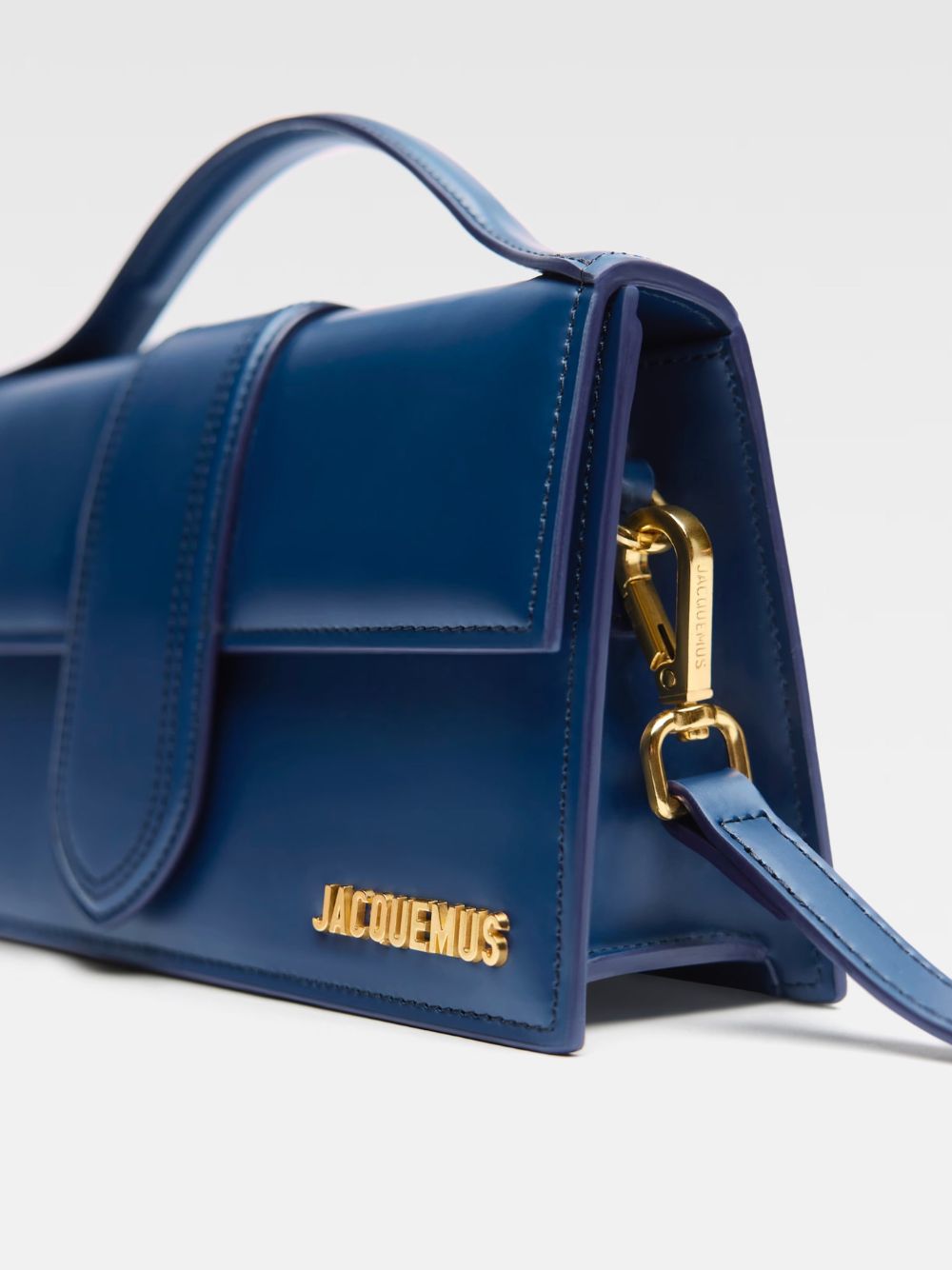 Jacquemus Dark NavyLeather Le Grand Bambino Handbag - Luxe Nova