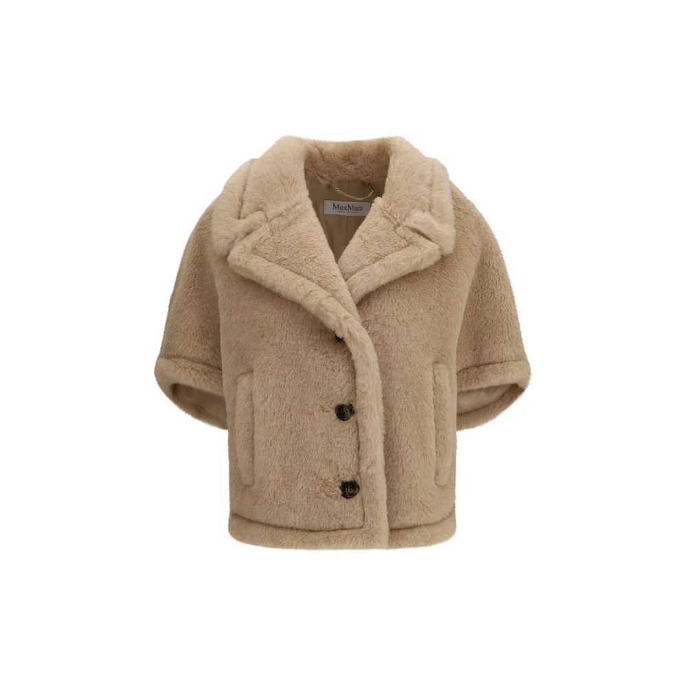 Max Mara Beige Alpaca Vicugna Pacos Coat - Luxe Nova