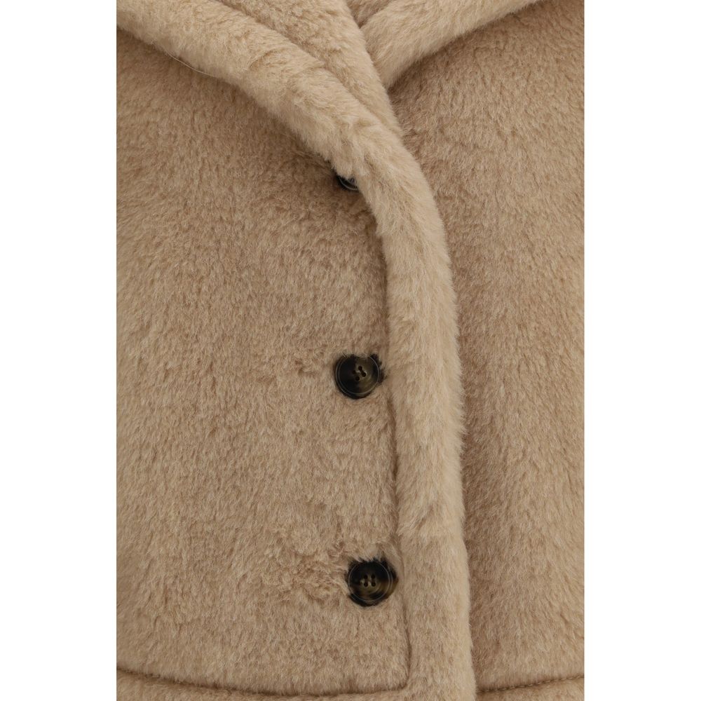 Max Mara Beige Alpaca Vicugna Pacos Coat - Luxe Nova
