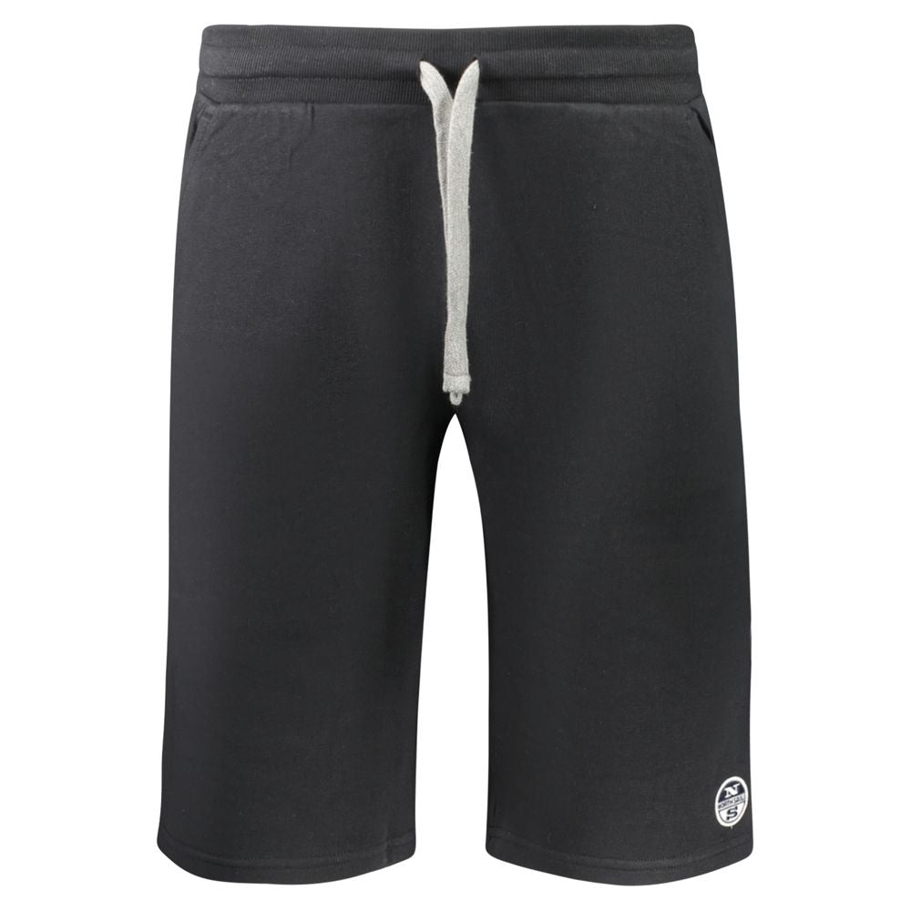 North Sails Black Cotton Men's Sweatpant - Luxe Nova