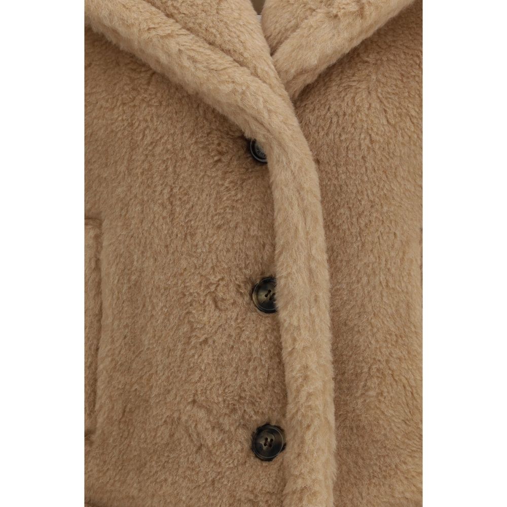 Max Mara Beige Alpaca Vicugna Pacos Coat - Luxe Nova