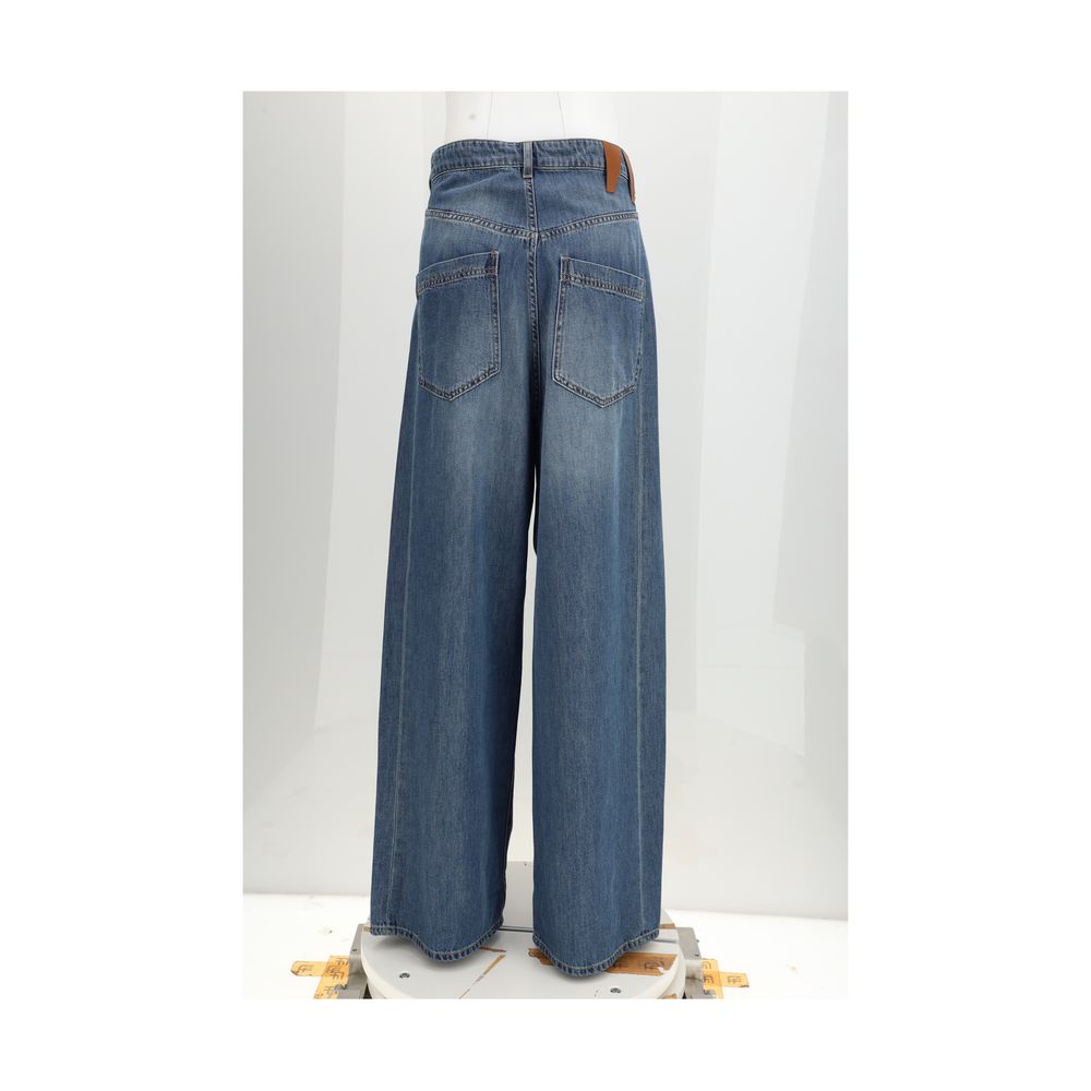 Darkpark Blue Cotton Relaxed Fit Jeans - Luxe Nova