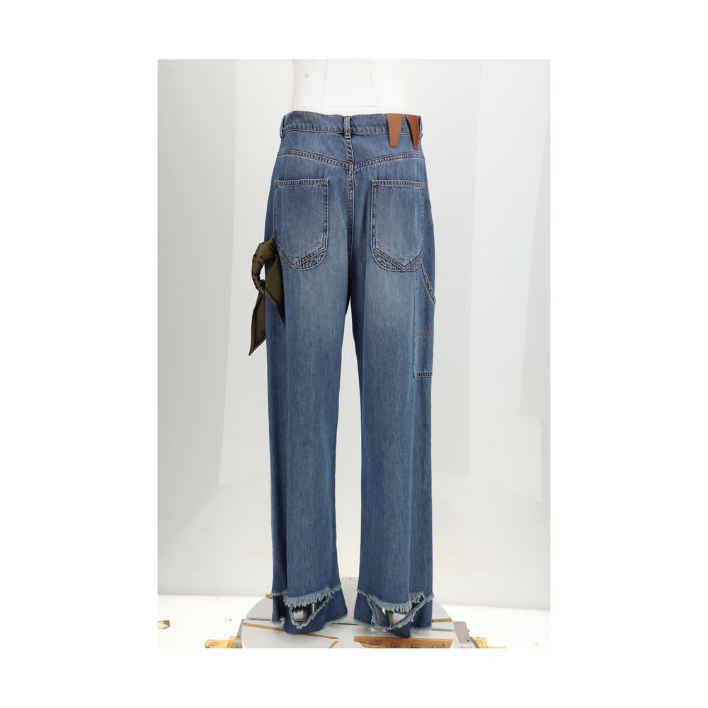 Darkpark Blue Cotton Relaxed Fit Jeans - Luxe Nova