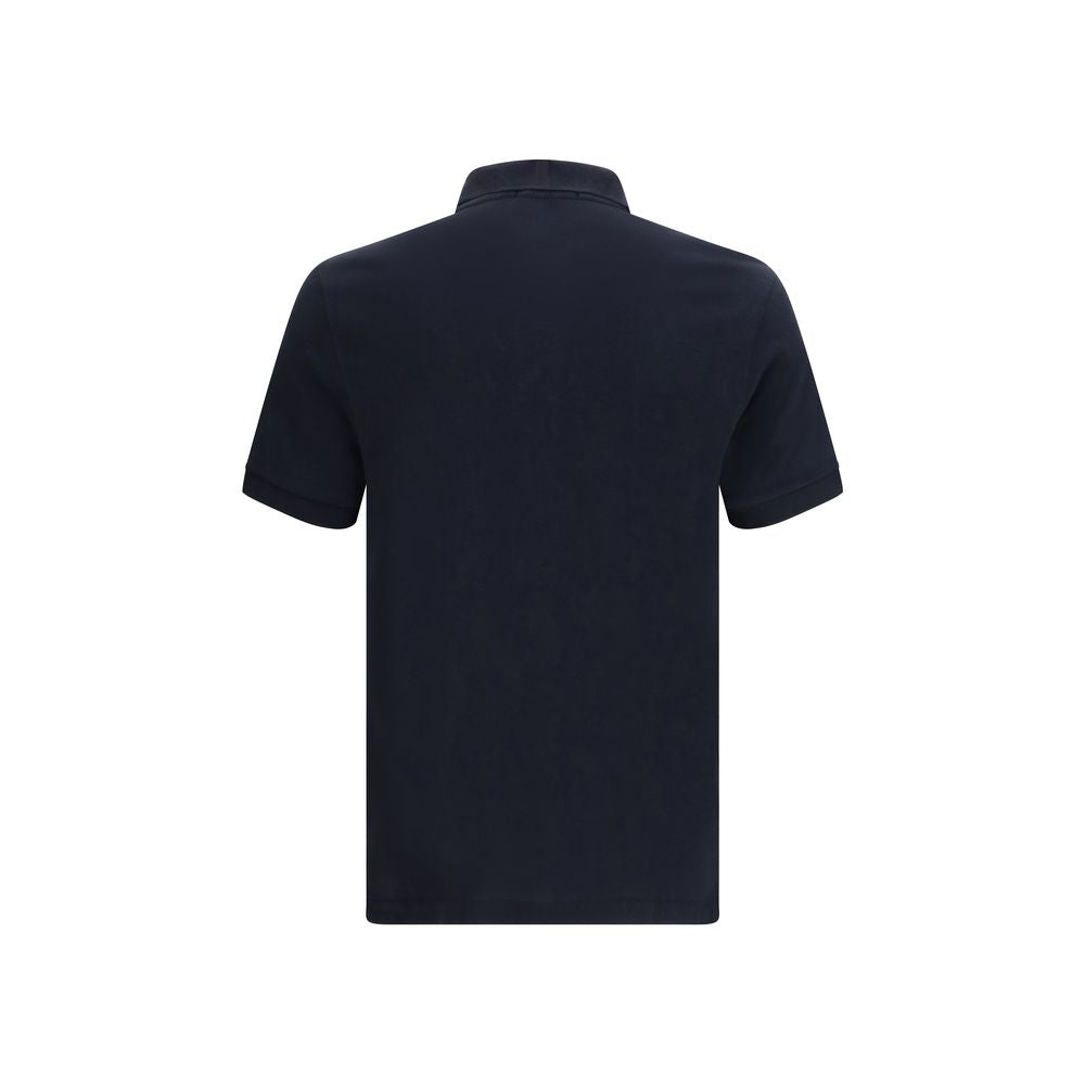 Stone Island Blue Cotton Polo Shirt - Luxe Nova