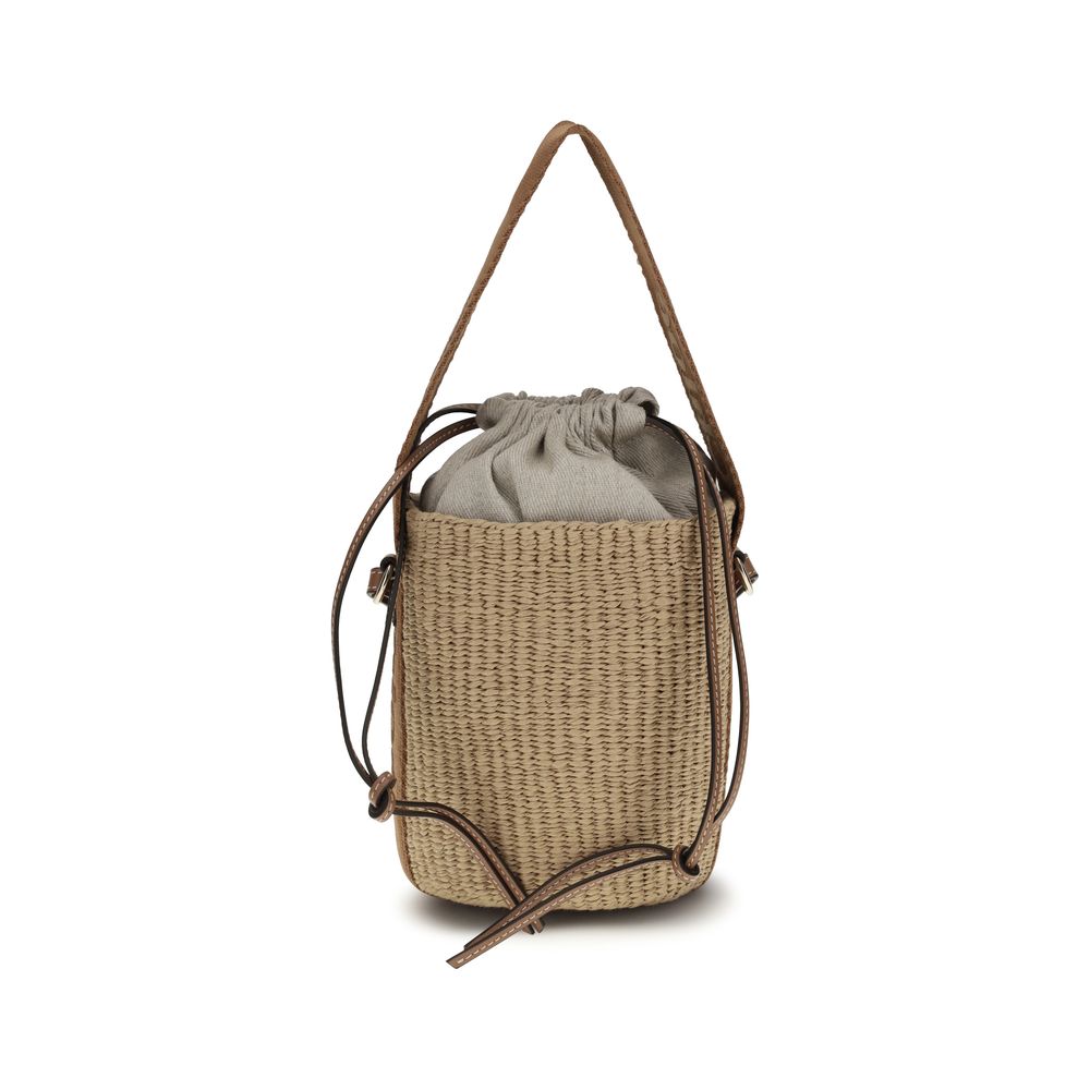 Chloé Beige Raffia Backet Bag - Luxe Nova