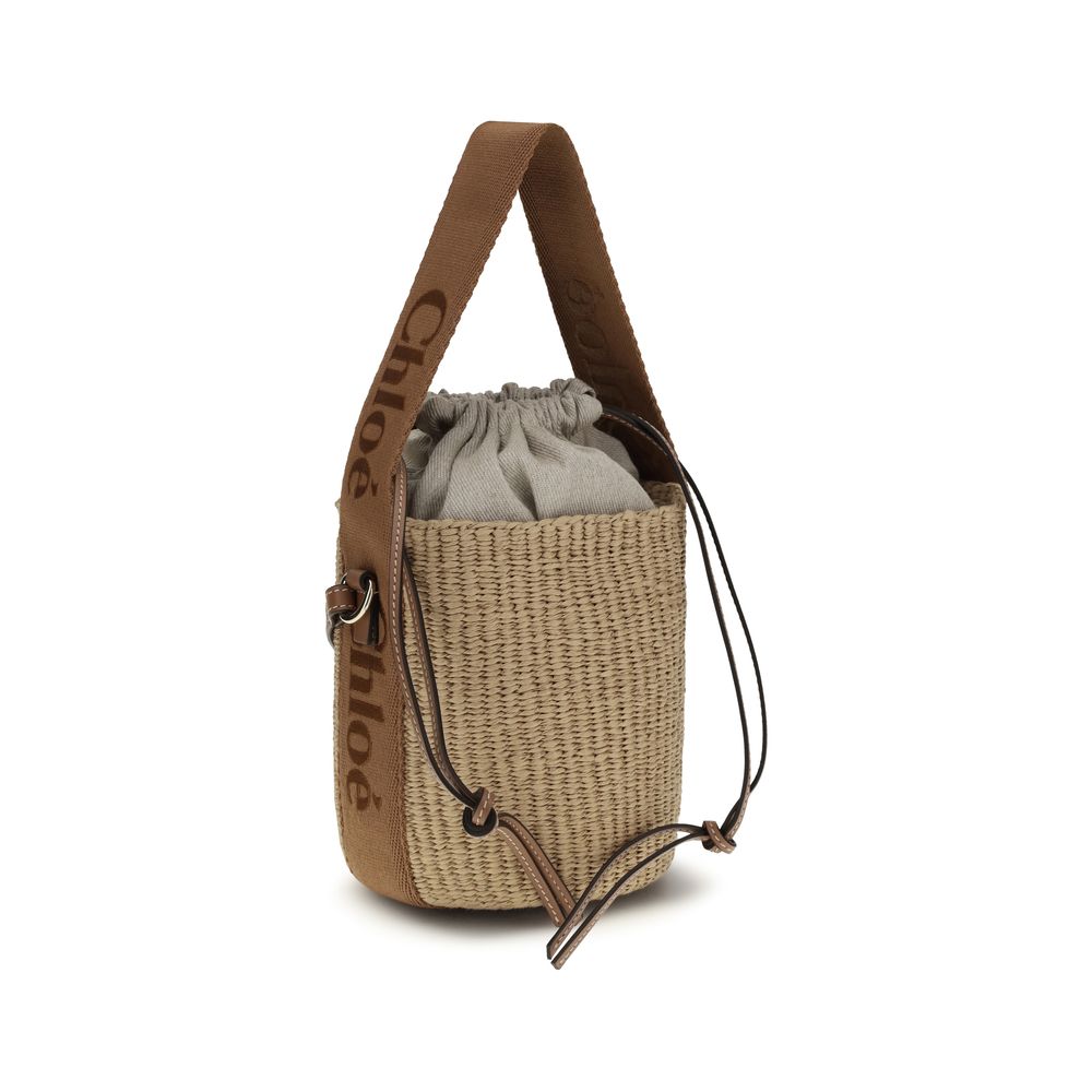 Chloé Beige Raffia Backet Bag - Luxe Nova