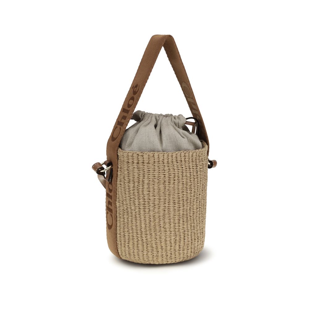Chloé Beige Raffia Backet Bag - Luxe Nova